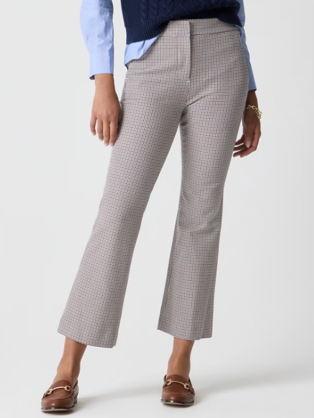 J. Crew Kelsey kickout flare crop pant Size 10 NWT